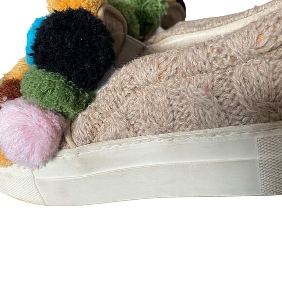 Joshua Sanders Pom Pom Slip On Sneakers Tan size 36 size 6 US - Picture 8 of 10